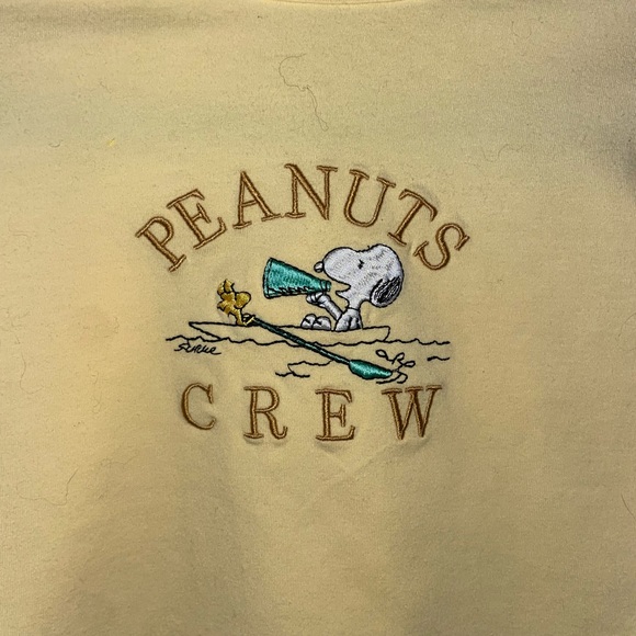 Peanuts Yellow Embriodered Snoopy Kids T-Shirt - Picture 2 of 4